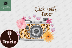 click with love photography vintage png design 38