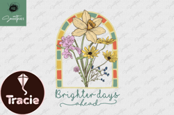 brighter days ahead vintage flower design 44