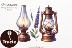 watercolor old rusty kerosene lamp design 90