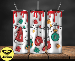 grinchmas christmas 3d inflated puffy tumbler wrap png, christmas 3d tumbler wrap, grinchmas tumbler png 71