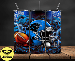 carolina panthers tumbler wraps, ,nfl teams, nfl sports, nfl design png, design by alison 5