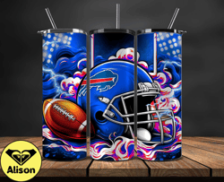 buffalo bills tumbler wraps, ,nfl teams, nfl sports, nfl design png, design by alison 4