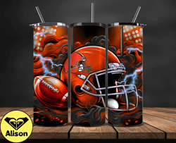 cleveland browns tumbler wraps, ,nfl teams, nfl sports, nfl design png, design by alison 8