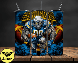 los angeles chargers tumbler wrap, football wraps, logo football png, logo nfl png, all football team png - 18