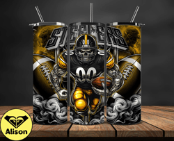 pittsburgh steelers  tumbler wrap, football wraps, logo football png, logo nfl png, all football team png - 27