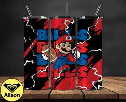 buffalo bills tumbler wrap, mario tumbler wrap, nfl logo png, tumbler designs, nfl football png, tumbler 04