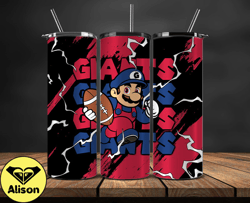 new york giants tumbler wrap, mario tumbler wrap, nfl logo png, tumbler designs, nfl football png, tumbler 17