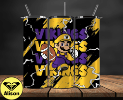 minnesota vikings tumbler wrap, mario tumbler wrap, nfl logo png, tumbler designs, nfl football png, tumbler 32