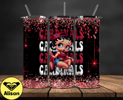 arizona cardinals tumbler wraps, nfl teams, betty boop tumbler, betty boop wrap, logo nfl png, tumbler design 08