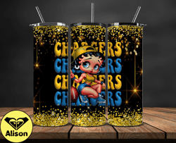 los angeles chargers tumbler wraps, nfl teams, betty boop tumbler, betty boop wrap, logo nfl png, tumbler design 09