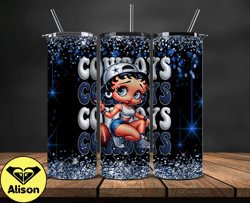 dallas cowboys tumbler wraps, nfl teams, betty boop tumbler, betty boop wrap, logo nfl png, tumbler design 12