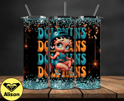 miami dolphins tumbler wraps, nfl teams, betty boop tumbler, betty boop wrap, logo nfl png, tumbler design 13