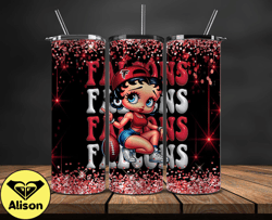 atlanta falcons tumbler wraps, nfl teams, betty boop tumbler, betty boop wrap, logo nfl png, tumbler design 15