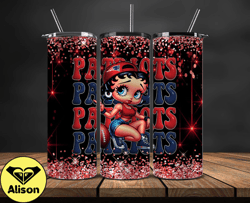 new england patriots tumbler wraps, nfl teams, betty boop tumbler, betty boop wrap, logo nfl png, tumbler design 22