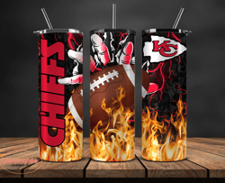 kansas city chiefs  tumbler wrap, fire hand nfl tumbler wrap 01