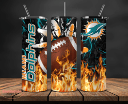 miami dolphins tumbler wrap, fire hand nfl tumbler wrap 13