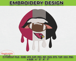 cardinals embroidery designs, nfl logo embroidery, machine embroidery pattern -03 by reginalde