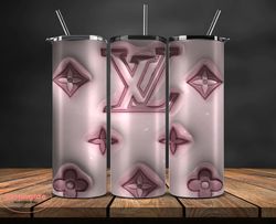 LV Tumbler Wrap, Logo LV 3d Inflatable, Fashion Patterns, Logo Fashion Tumbler -08 by Reginalde