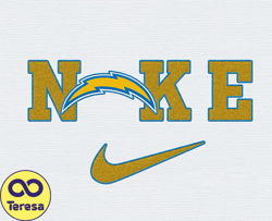Nike Los Angeles Chargers Embroidery Effect, Nike Svg, Football Team Svg, Nfl Logo, NfL,Nfl Design 41