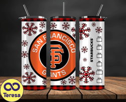 San Francisco Giants Png,Christmas MLB Tumbler Png , MLB Christmas Tumbler Wrap 29