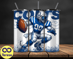 indianapolis colts nfl tumbler wraps, tumbler wrap png, football png, logo nfl team, tumbler design 14