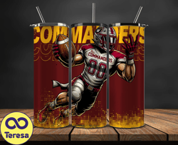 washington commanders nfl tumbler wraps, tumbler wrap png, football png, logo nfl team, tumbler design 32