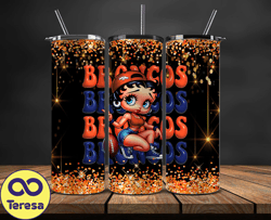 denver broncos tumbler wraps, nfl teams, betty boop tumbler, betty boop wrap, logo nfl png, tumbler design 05