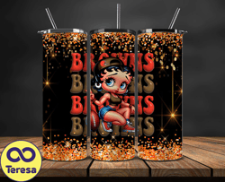 cleveland browns tumbler wraps, nfl teams, betty boop tumbler, betty boop wrap, logo nfl png, tumbler design 06