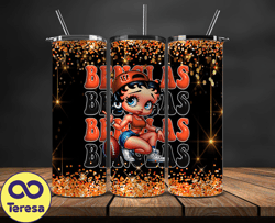 cincinnati bengals tumbler wraps, nfl teams, betty boop tumbler, betty boop wrap, logo nfl png, tumbler design 03