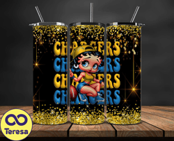 los angeles chargers tumbler wraps, nfl teams, betty boop tumbler, betty boop wrap, logo nfl png, tumbler design 09