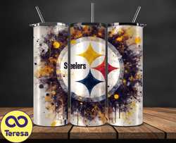 pittsburgh steelers logo nfl, football teams png, nfl tumbler wraps png design 02