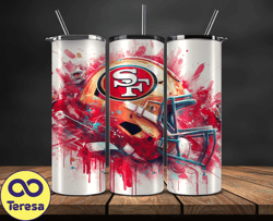 san francisco 49ers logo nfl, football teams png, nfl tumbler wraps png design 28