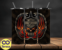 Harley Tumbler Wrap,Harley Davidson PNG, Harley Davidson Logo, Design by Cookies 38