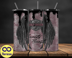 Harley Tumbler Wrap,Harley Davidson PNG, Harley Davidson Logo, Design by Cookies 77