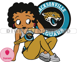 jacksonville jaguars betty boop svg, nfl svg, girl sport svg, football svg download digital file 12