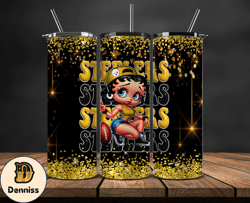 pittsburgh steelers tumbler wraps, nfl teams, betty boop tumbler, betty boop wrap, logo nfl png, tumbler design by danie