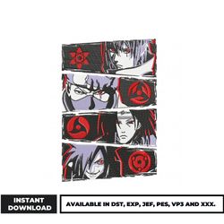 mangekyou sharingan embroidery design