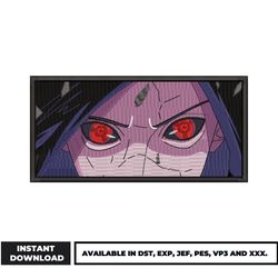 marada sharingan eyes embroidery design