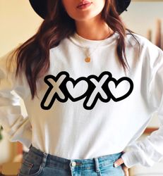 xoxo svg, valentine svg, valentine's day svg, valentine shirt svg, love svg, retro valentine svg, self gift svg, png dxf