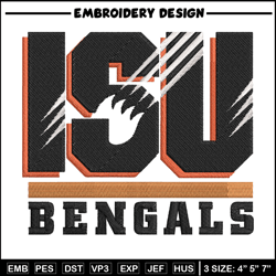 idaho state bengals embroidery design, bengals embroidery, nfl embroidery, logo sport embroidery, embroidery design.