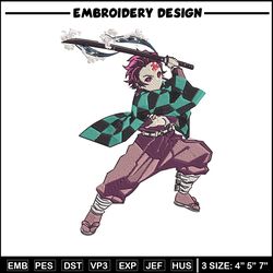 kamado tanjiro embroidery design, demon slayer embroidery,embroidery file,anime embroidery,anime shirt,digital download