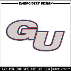 gonzaga bulldogs logo embroidery design, ncaa embroidery, sport embroidery,logo sport embroidery,embroidery design.