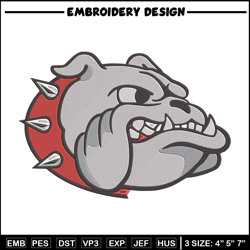 gonzaga bulldogs logo embroidery design, sport embroidery, logo sport embroidery, embroidery design, ncaa embroidery