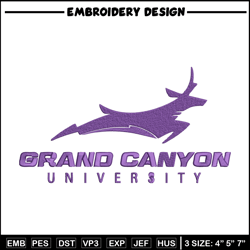 grand canyon logo embroidery design, sport embroidery, logo sport embroidery,embroidery design, ncaa embroidery