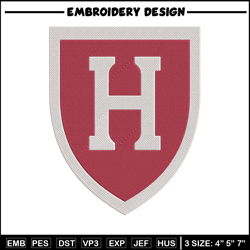 harvard crimson logo embroidery design, ncaa embroidery, sport embroidery,logo sport embroidery, embroidery design