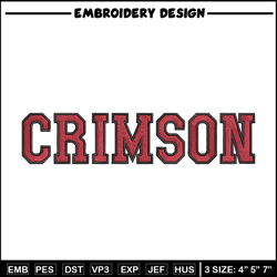 harvard crimson logo embroidery design,ncaa embroidery,sport embroidery,logo sport embroidery,embroidery design