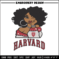 harvard university girl embroidery design, ncaa embroidery, embroidery design, logo sport embroidery,sport embroidery