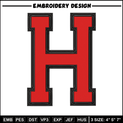 harvard university logo embroidery design, sport embroidery, logo sport embroidery, embroidery design, ncaa embroidery