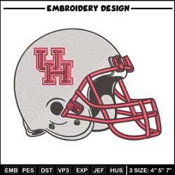 houston cougars helmet embroidery design, sport embroidery, logo sport embroidery, embroidery design, ncaa embroidery