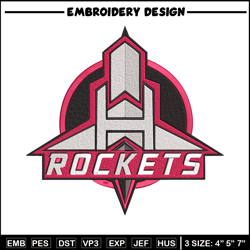 houston rockets logo embroidery design, nba embroidery, sport embroidery, embroidery design, logo sport embroidery.